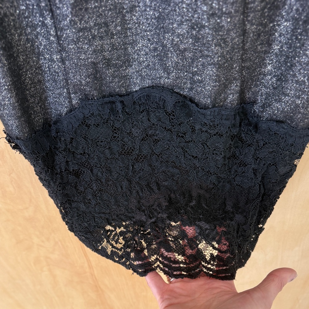 Diane Von Furstenberg Olivette Dress in Silver/Black - Picture 11 of 13